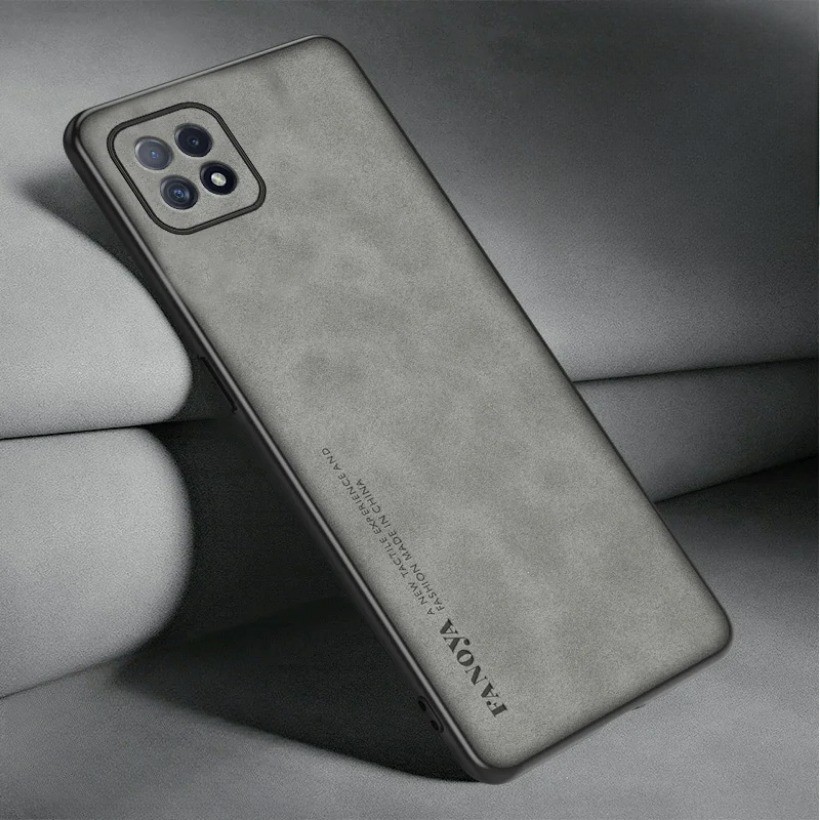 Ốp lưng Oppo A73 5G CPH2161 Da PU chống sốc Ốp lưng cứng Vỏ điện thoại mờ Ốp lưng silicon cho Oppo A73 5G CPH2161