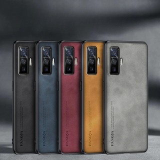 Ốp lưng Vivo iQOO 5 Pro 5G V2025A Da PU chống sốc Vỏ cứng Vỏ điện thoại mờ Ốp lưng silicon cho Vivo iQOO 5 Pro V2025A