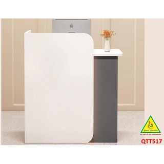 Bàn thu ngân, lễ tân, tính tiền gỗ MDF QTT517 (không đèn ) - NỘI THẤT LẮP RÁP VIENDONGADV
