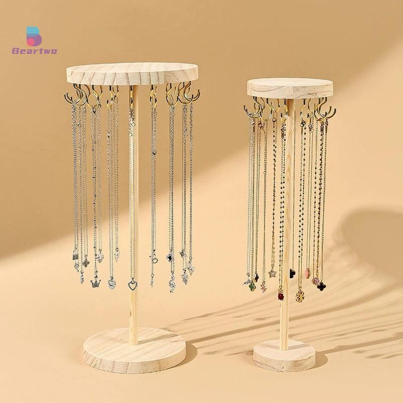 < Beartwo > Trang Sức Người Tổ Chức Trưng Bày Vòng Cổ Giá Đỡ Vòng Cổ Móc Treo Trang Sức Trưng Bày Đứng Dây Chuyền Bông Tai Mặt Dây Chuyền Vòng Tay Cho Đẹp