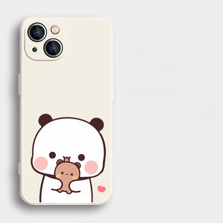 Ốp điện thoại hoạt hình One Two Bubu cho iPhone16 / 15 / 14 / 12 / 11 / 13 PRO MAX / PLUS / Mini / X XS XR 6 / 7 silicon lỏng bảo vệ toàn diện vỏ mềm chống rơi chống sốc