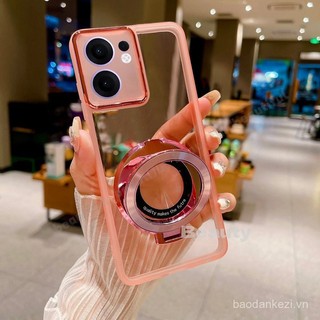 Ốp lưng Oppo Reno 13F cho Reno 13 F 13F 13Pro Reno13 F Reno13Pro Reno13F 5G 4G với giá đỡ, bảo vệ ống kính, vỏ TPU trong suốt cho OPPOReno13F, ốp lưng chống sốc Reno12
