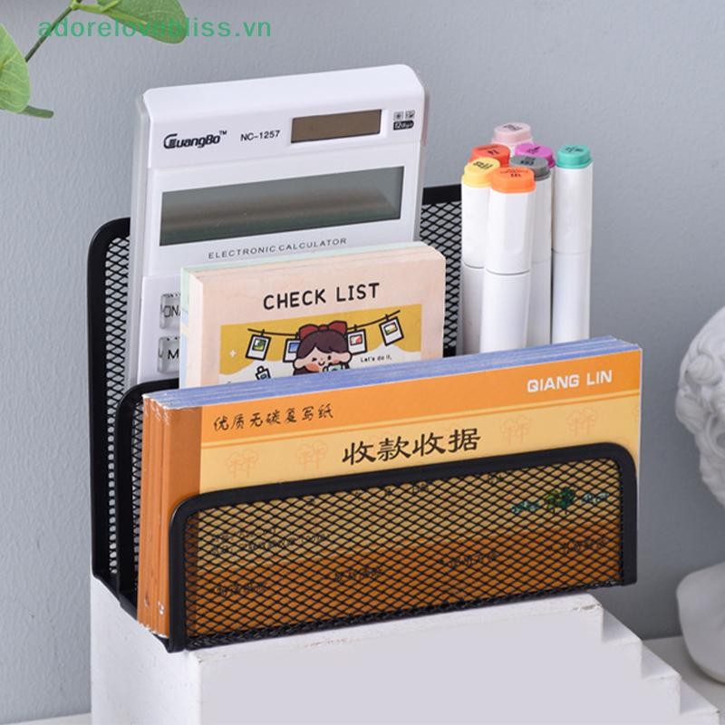 Thêm Giấy Khay Sổ Tay Đứng Giá Để Bàn 3 Lớp Kim Loại Đen Sắt Lưới Giá Đỡ Cho Tạp Chí Tài Liệu Tập Tin Giá Sách Người Tổ Chức Văn Phòng BSS
