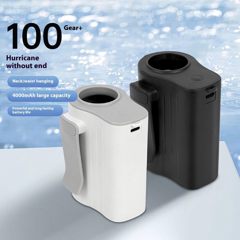 Quạt kẹp eo đeo được, sạc 4000mAh, nhỏ gọn