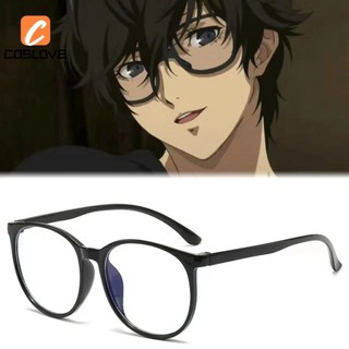 Anime Trò Chơi Persona 5 Amamiya Ren Cosplay Kính Khung Đen Cổ Điển Anime Nhân Vật Cosplay Kính Trang Trí