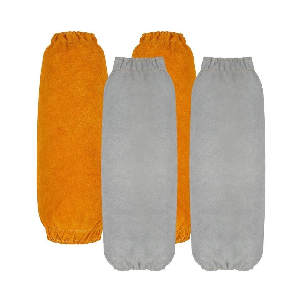 NOTE1 Tay áo bảo vệ cánh tay, Da bò bọc tay hàn thoải mái, Chịu nhiệt chắc chắn mềm hàn tay áo dụng cụ hàn