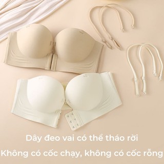 Áo Ngực Nâng Ngực Không Dây,  Cài Trước, Tạo Khe Đẹp, Siêu Nâng Đẩy,Dây đeo Vai đôi