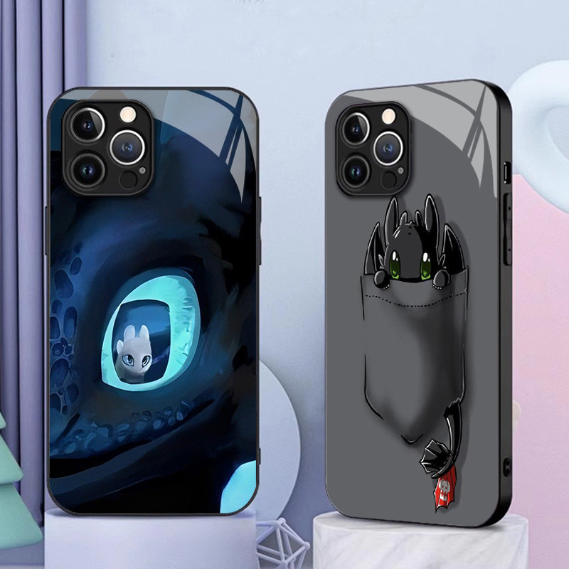 Ốp điện thoại thủy tinh không răng 05 cho IPhone 16 15 14 13 12 11 Pro XR XS Max Plus Mini X XR 8 7 6s SE2 / 3
