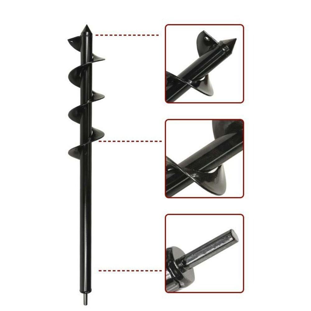 Mũi khoan mở rộng đất PWSEND, Mũi khoan lỗ trồng lục giác Dụng cụ đào vườn Auger Mũi khoan xoắn ốc, Mũi khoan đất bằng thép bền có độ cứng cao Mũi khoan điện