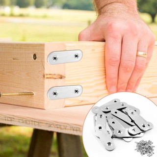 10 Chiếc Nẹp Thẳng Thép Không Gỉ Chân Đế Thẳng Sửa Chữa Gia Cố Đĩa Gỗ Bảng Khung Giường Đồ Nội Thất và Kệ Đen Mờ chắc chắn phù hợp dùng cho gia đình căn hộ văn phòng và không gian nhỏ