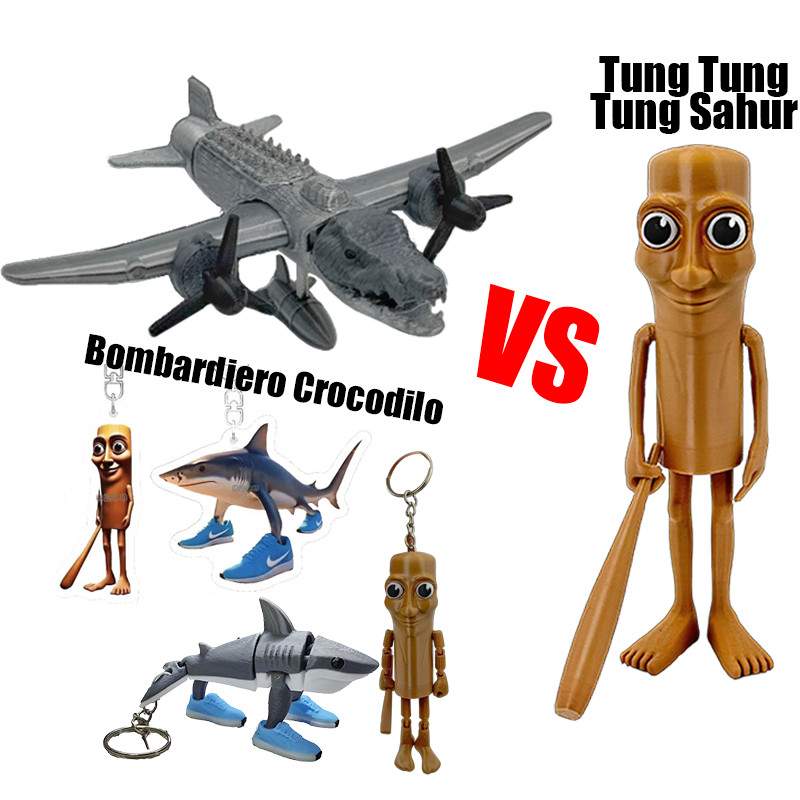 Ngộ nghĩnh AI Trận Mô Hình Tung Tung Tung Sahur VS Bombardier Crocodilo ...