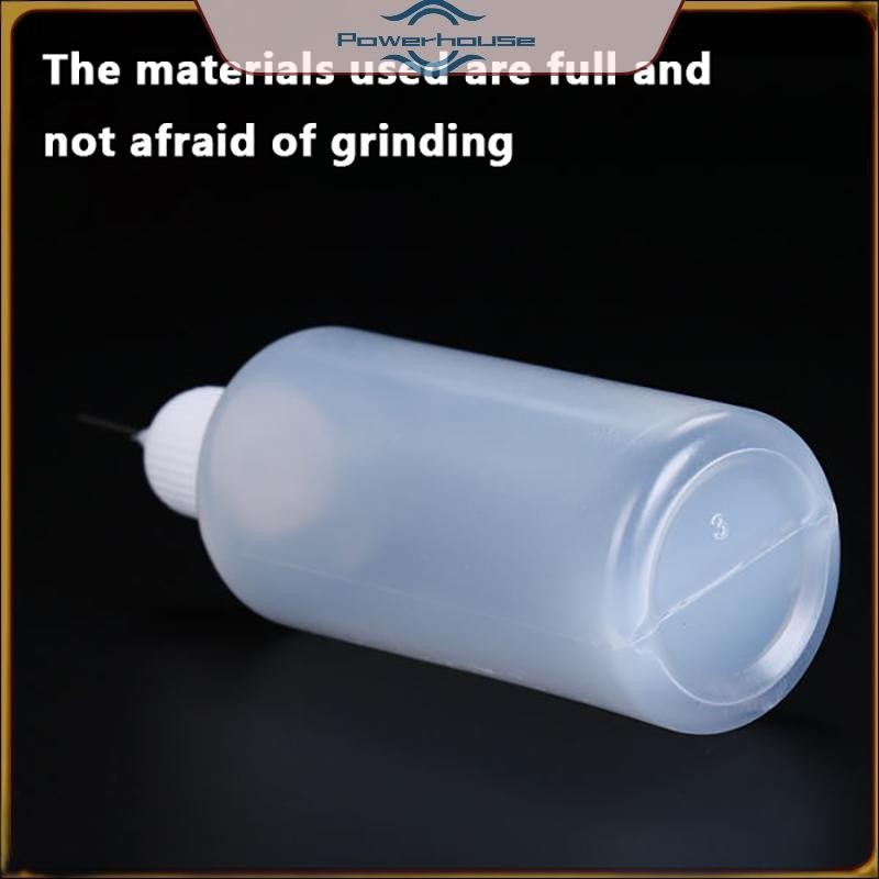 2 / 5 Chiếc 5ml 10ml 20ml 30ml 50ml 60ml 100ml PE Nhựa Squeezable Đầu Áp Dụng Chai Nhỏ Giọt Có Thể Đổ Lại Với Đầu Kim Mũ Cho Keo