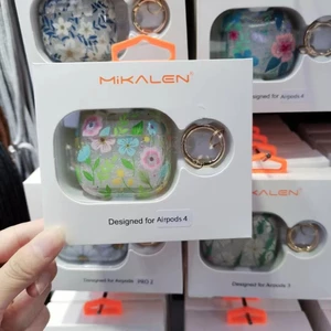 Mikalen / mikalen Airpods 4 Vỏ bảo vệ Vỏ bảo vệ Hoa biển Hoa nữ Xiaohongshu Vỏ bảo vệ tai nghe trọn gói thế hệ thứ 4