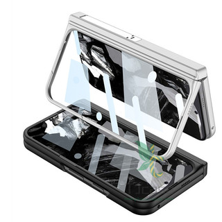 Bản lề từ tính Full Bracket Stand Case Cover Google Pixel 9 / 10 Pro Fold Mặt trước Kính cường lực Phim chân đế Vỏ bọc trọn gói