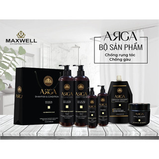 Dầu gội xả chống rụng, giảm gàu Maxwell Arga For Sensitive Scalp 800mlx2 [ TN ]