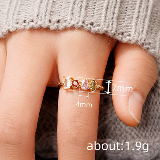 Nhẫn Zircon Bạc S925 Trang Sức Thời Trang Đơn Giản Quà Tặng Nữ