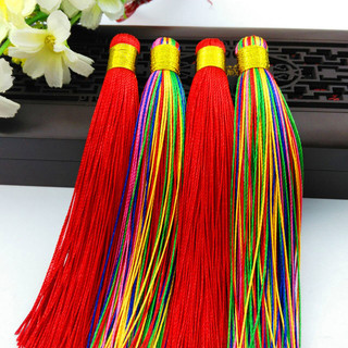 12CM Bangjin Dòng Tai Nhiều Màu Sắc Mịn DC Tua Rua Hanfu Quần Áo Đồ Trang Trí Ô Tô Treo Tai Thủ Công Treo Máy Đánh Bóng
