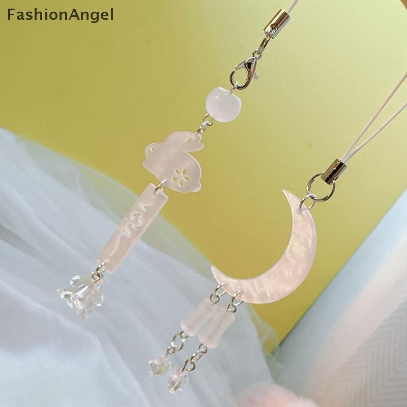 FashionAngel Sáng Tạo Mặt Trăng Đính Hạt Dây Điện Thoại Phong Cách Trung Hoa Điện Thoại Di Động Quyến Rũ Cho Bé Gái Dây Xích Điện Thoại Di Động Móc Khóa VN