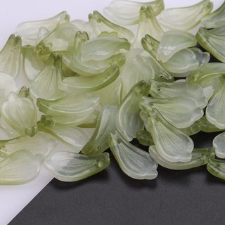 20 miếng nước bọt Màu Xanh Ô Liu Gradient Men Màu cánh hoa lá cây diy phong cách cổ xưa Hán phục Kẹp Tóc Chất liệu làm bằng tay UE3I