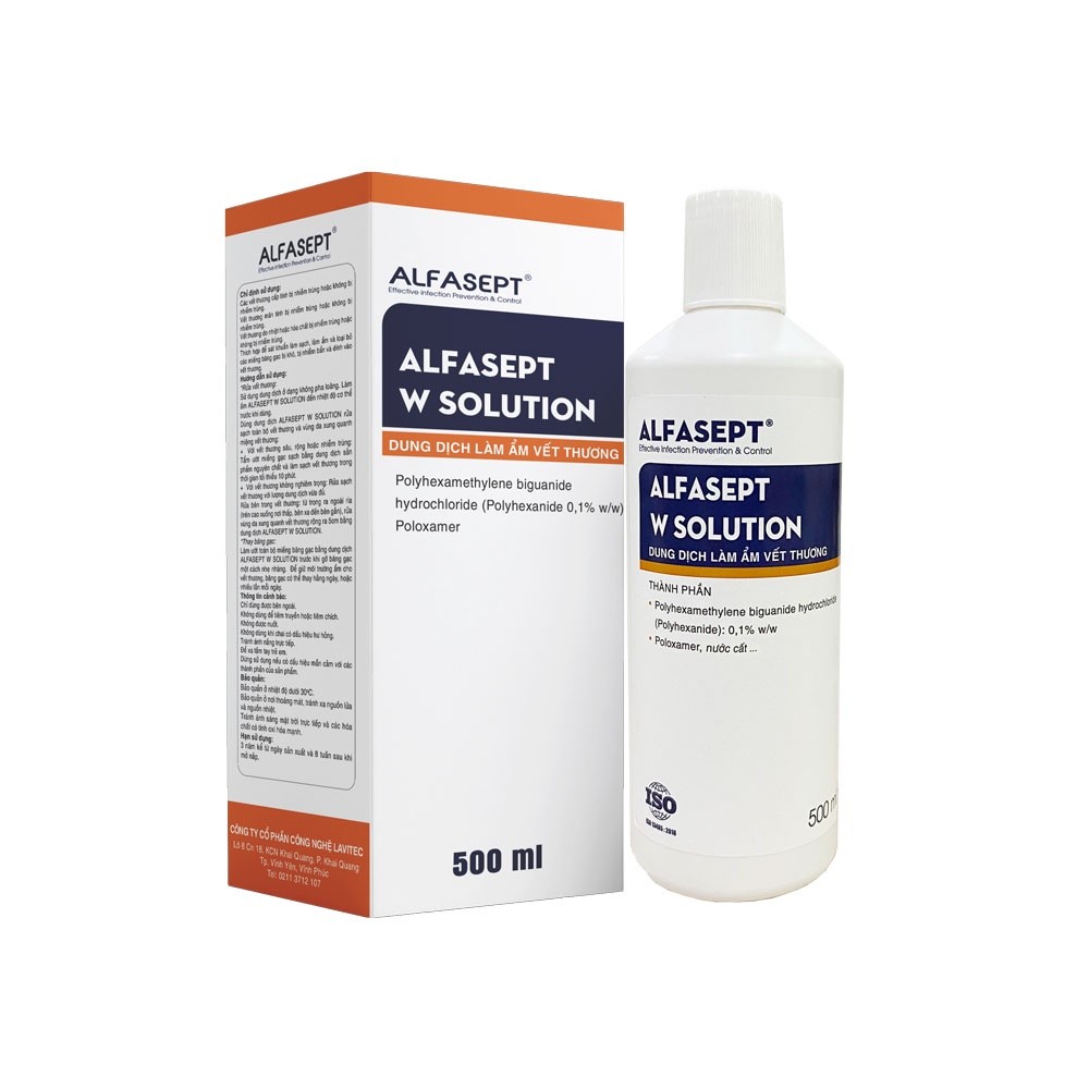 Mô tả Dung Dịch Làm Ẩm Rửa Vết Thương ALFASEPT W Solution Giúp Làm Sạch Nhanh Chóng Và Hiệu Quả - 1