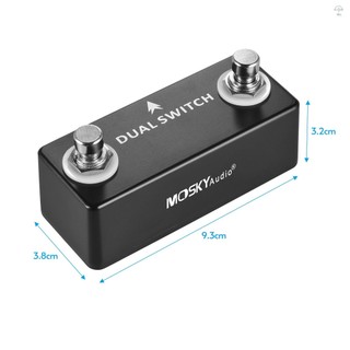 Moskyaudio Dual Switch Dual Footswitch Foot Switch Pedal Full Metal Shell