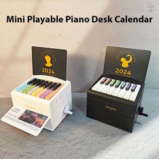 2024 Lịch Piano 15 Chìa Khóa Mini Có Thể Chơi Được Piano Để Bàn Lịch Sáng Tạo Để Bàn Trang Trí Hộp Nhạc Quà Tặng Sinh Nhật Lịch Hàng Tuần Trang Trí Nhà