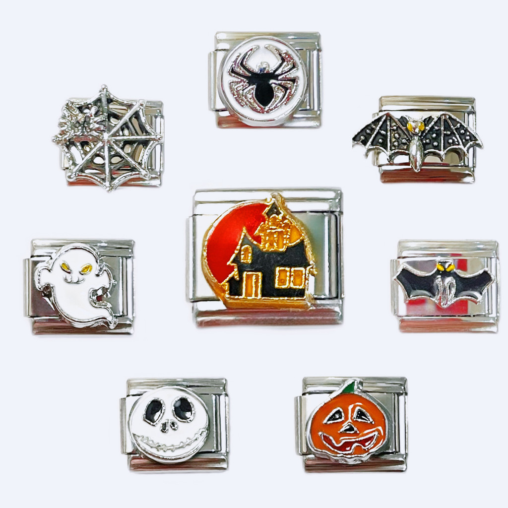 Mới Ý Mô Đun Vòng Tay Mặt Dây Chuyền Halloween Bộ Sưu Tập DIY Cá Tính Lắp Ráp Vòng Tay Co Giãn