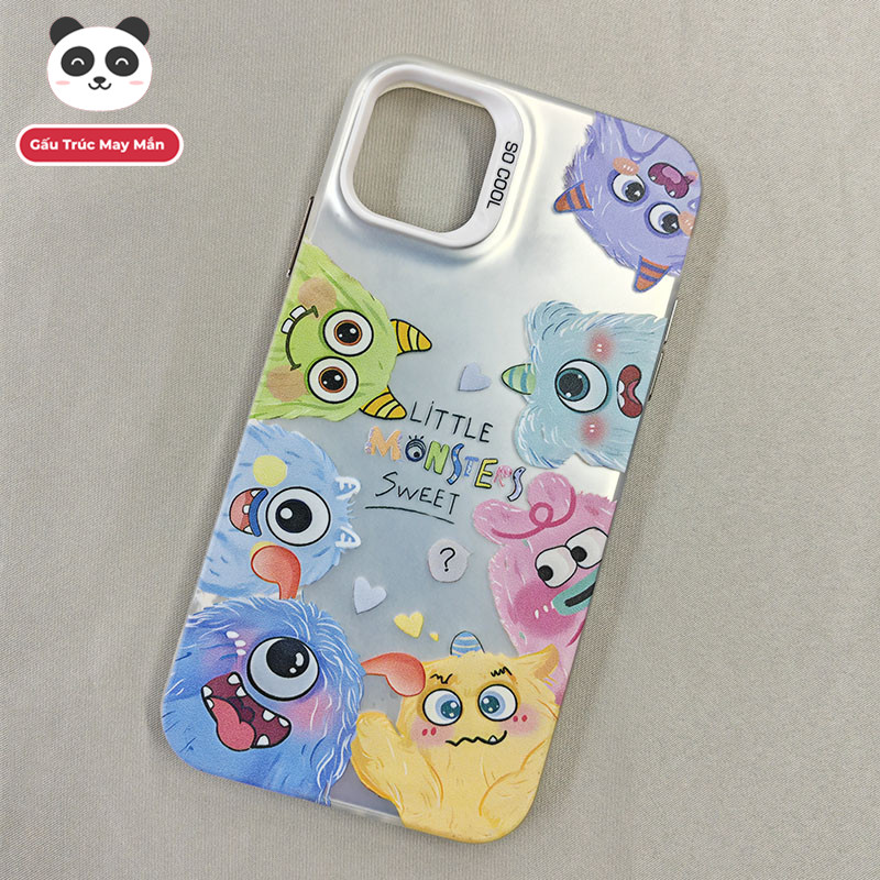 Ốp Lưng iPhone Quái Vật Dễ Thương Công Nghệ IMD Chống Trầy | Tương Thích iPhone 16/15/14/13/12/11 Pro Max/XR/XS Max