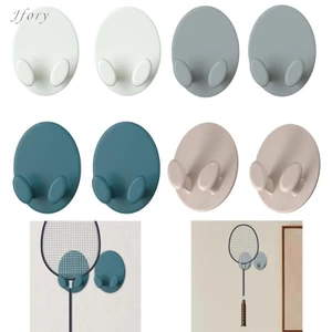 Jfory 2 Miếng Vợt Cầu Lông Móc Treo Tường Vợt Tennis Giá Nhẹ Chắc Chắn Nặng Móc Treo Tường Cho Phòng Trò Chơi Phòng Tập Gym