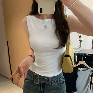Áo ba lỗ nữ ôm sát phong cách Hàn cao cấp màu trơn mới hè 2025 Closet Diary