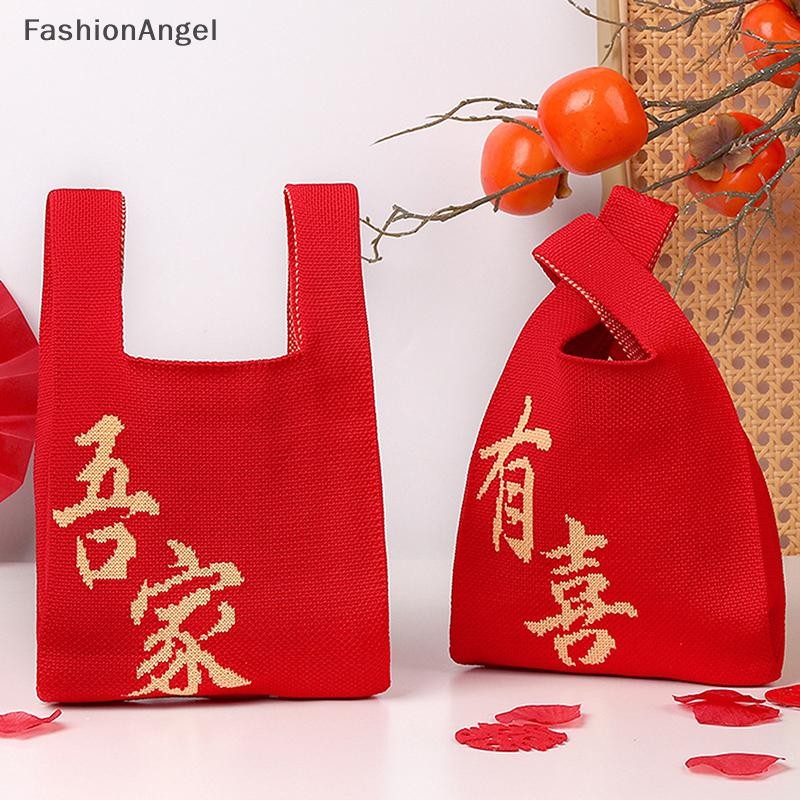 FashionAngel Tote dệt kim thủ công sọc, quai xách tay, dung tích lớn, túi điện thoại, thu đông