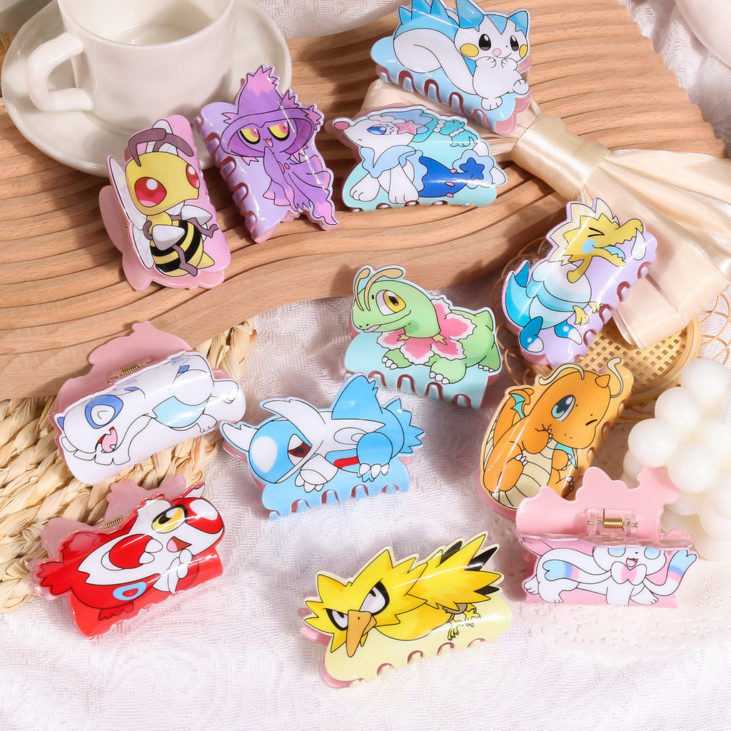 SQ Kẹp tócPokemon acrylic tinh tế, thời trang cho sinh viên