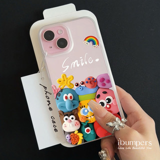 ibumpers Ốp Điện Thoại iPhone Trẻ Em Sáng Tạo Họa Tiết SpongeBob Ốp Lưng Trong Suốt Nhám Mờ Chống Bẩn Chống Sốc Cho IPhone 16 15 14 12 13 11 Pro Max IP 7 8 Plus X XS XR