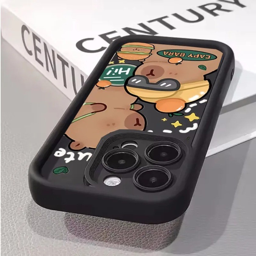 Ốp Điện Thoại Họa Tiết Capybara Thoáng Mát Cho OPPO A5 Pro Reno 13 Pro 13F 12 Pro 12F A3 4G Find X7 Ultra Ốp Lưng