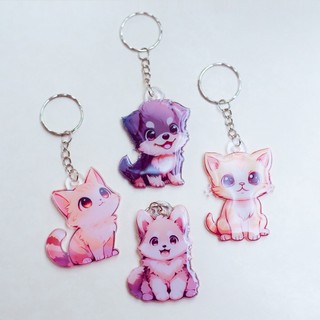 Standee Hình thú cưng cute - Móc Khóa Mica xinh xắn