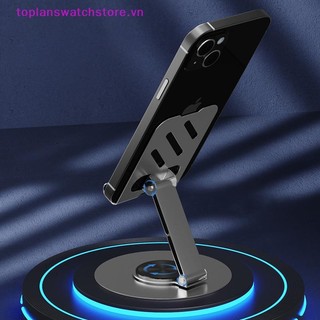 Toplanswatchstore Kim loại 360° Xoay Điện Thoại Di Động Giá Đỡ Máy Tính Bảng Chống Trượt Có Thể Gập Lại Điều Chỉnh Di Động Lười Để Bàn Sống Điện Thoại Di Động Đứng Gắn VN