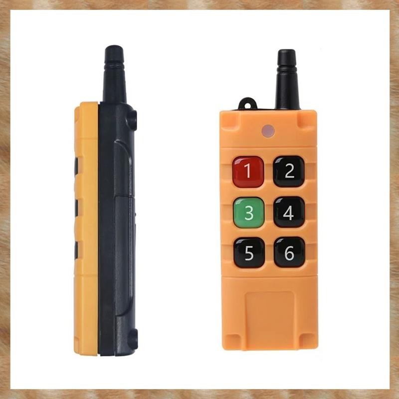 [S Z] 2X Điều khiển từ xa không dây công nghiệp chống nước công suất cao EV1527 Chip AST 2000M Tầm xa 433Mhz 6 nút
