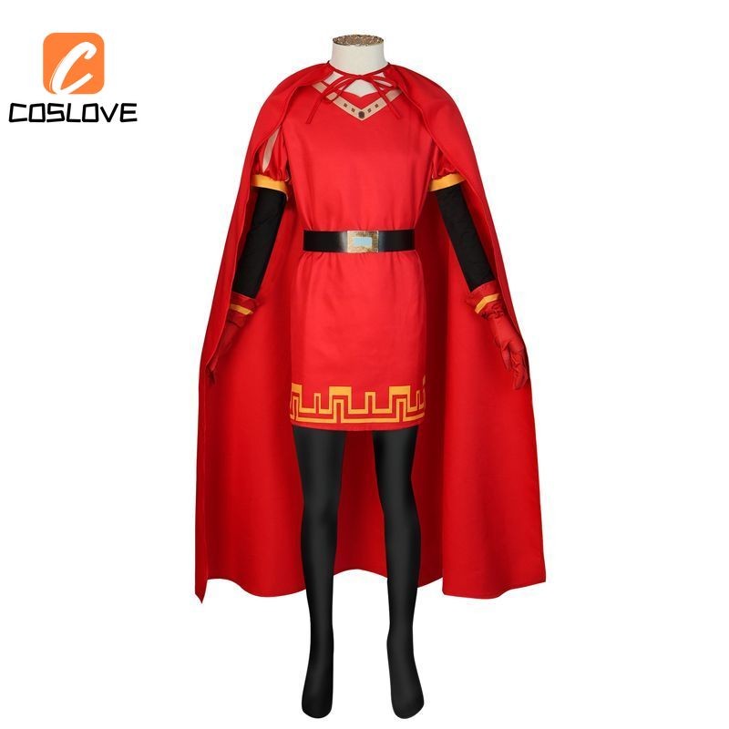 Anime Phim Shrek Chúa Farquaad Cosplay Quần Áo Trọn Bộ Trang Phục Màu Đỏ Trang Phục Áo Dài Halloween Đảng Cosplay