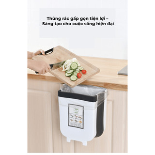 Thùng Rác Treo Tủ Bếp BUNA Treo Cạnh Tủ Bếp Size To, Thùng Rác Gấp Gọn Sạch Sẽ Tiện Lợi.