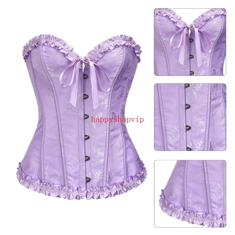 HSV Nữ Full Bust Corset Thoải Mái Corset Thời Trang Giảm Béo Eo Định Hình Cơ Thể