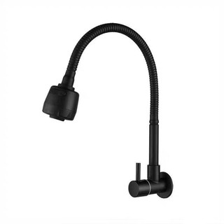 Vòi Rửa Bát - Vòi Nước Bồn Rửa Chén Gắn Tường, Ống Nước Mềm 360° Chống Rò Rỉ, Bộ Lọc 20mm