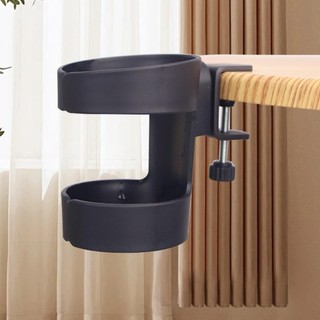 Giá đỡ cốc để bàn LEAFYHOME, Giá đựng cốc di động không cần đục lỗ, Bàn đa chức năng chống tràn có thể tháo rời Giá lưu trữ cố định để bàn