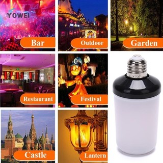 Yowei 1 Đèn LED Hiệu Ứng Ngọn Lửa Bóng Đèn E27 Mô Phỏng Thiên Nhiên Nhấp Nháy Đèn Trang Trí VN