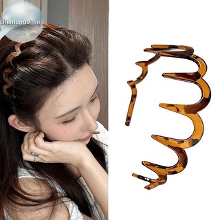 Chenlongshang Lược Tóc Mới Zigzag Band Notched Woman Man Girl Quà Tặng Sinh Nhật Cứu Hộ Tóc Gãy Hiện Vật EN