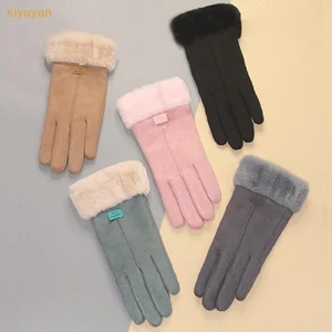 Siyuyan Thời Trang Nữ Thu Đông Dày Sang Trọng Găng Tay Dễ Thương Ấm Áp Găng Tay Full Ngón Màn Hình Cảm Ứng Ngoài Trời Găng Tay Thể Thao Găng Tay Nữ VN