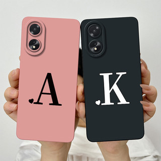 Dành Cho OPPO A18 A38 2023 Ốp Lưng Bảo Vệ Ống Kính Chữ Cái Ban Đầu Dễ Thương Chống Sốc OppoA18 A38 4G CPH2579 CPH2591 Vỏ Điện Thoại Silicon Mềm