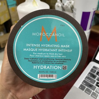 Dầu hấp Moroccanoil Intense Hydrating Mask (vành đen) cho tóc khô 250ml ( New 2021 ) [ TN ]