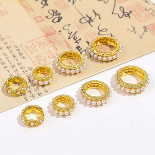 Vòng tay ngọc trai 18K giữ màu, miếng đệm hạt, hợp thời trang, phụ kiện trang sức