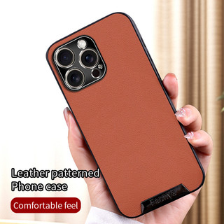 Ốp lưng iPhone 11 12 13 pro max 11 11pro 11promax 12 12pro 12promax 13 13pro 13promax Vỏ bảo vệ kết cấu da cao cấp, vỏ điện thoại bảo vệ chống rơi kim loại bao gồm tất cả
