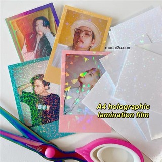 Phim cán nguội 50 tờ A4 | Nhãn dán tự dính | Ba chiều trong suốt | Vinyl PVC & Nhãn dán nhiều lớp chống thấm nước | Máy ép Kertas